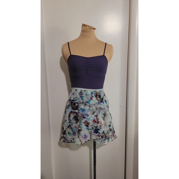 Floral Impressionist Chiffon Ballet Wrap Skirt - Picture 4 of 4